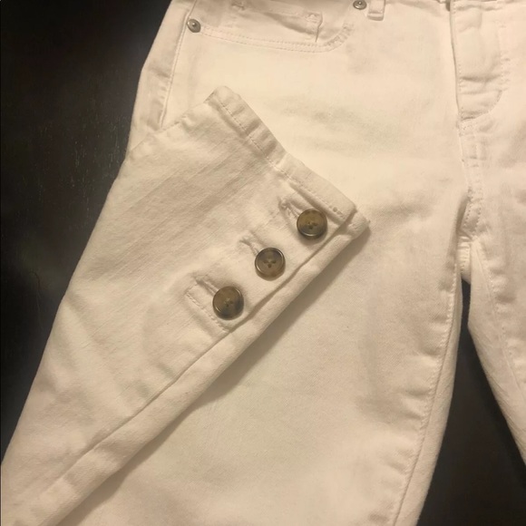 Loft slim pockets white skinny jeans size 25/0. NWT - Picture 3 of 4